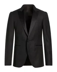 ランバン メンズ アウター ジャケット・ブルゾン LANVIN テーラードジャケット Black ブラックのサムネイル