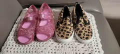 Crocs キッズ サンダル 170 / オールドネイビー ヒョウ柄 レオパード スリッポン 165のサムネイル