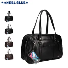 エンジェルブルー ANGEL BLUE バック ボストンバッグ スクールバッグ スクバ レディース A4 軽量 ナカムラ君 ポーチ 付き 合皮 中学生 高校生 女子 AB001のサムネイル