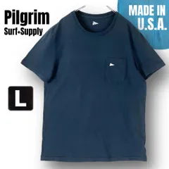 Pilgrim Surf+Supply ピルグリム★ペナント ポケットTシャツ★USA製★ネイビー★ビームス★メンズL   #2607J009のサムネイル
