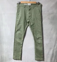 CRIMIE クライミー LEX CHINO STRETCH PANTS コットン ストレッチ スリム テーパード チノ パンツ size.S カーキ グリーンのサムネイル