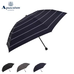 アクアスキュータム AQUASCUTUM 折りたたみ 雨傘 メンズ 60cm ミニ コンパクト MINI UMBRELLA 1AQ 18002のサムネイル