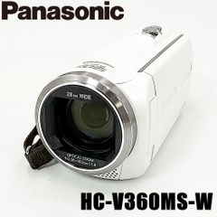美品】パナソニック HC-V360MS-W ホワイト ビデオカメラレコーダー