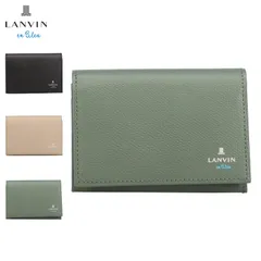 ランバンオンブルー LANVIN en Bleu カードケース 名刺入れ 定期入れ メンズ レディース 本革 524601のサムネイル