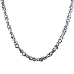 BOTTEGA VENETA ボッテガヴェネタ イントレチャート ネックレス ホワイトゴールド 750WG シルバー 上品 エレガント 高級感 洗練 人気 定番 実用的のサムネイル