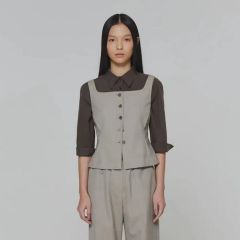 PGGアモッサ×N yメカニカルストレッチタフタホワイトベスト - メルカリ