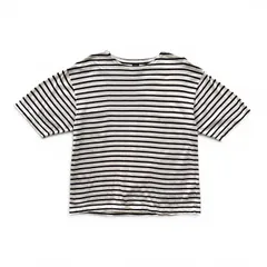 BATONER バトナー コットン リネン ハイツイスト バスクシャツ COTTON-LINEN HIGH TWIST BASQUE SHIRT S/Sのサムネイル