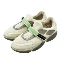 極美品　PRADA プラダ　ナイロン　ロゴローカットスニーカー　37 24㎝ 極美品 PRADA プラダ ナイロン ロゴローカットスニーカー 37 24