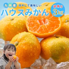 爽快！夏だけの贅沢☆九州産 訳あり ハウス みかん 3kg 甘くて美味しい◎ みかんのサムネイル