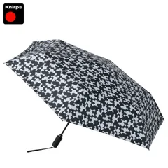 クニルプス Knirps 折りたたみ傘 軽量 晴雨兼用 自動開閉 日傘 メンズ レディース プードル柄 ワンタッチ U.220DC KNUL220-8396-SETのサムネイル