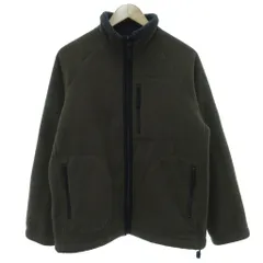 ユニクロ UNIQLO 紺タグ フリースジャケット ボア M スタンドカラー ジップアップ ラグランスリーブ 茶 ブラウン /KB ■ECF006のサムネイル
