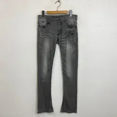 NICOLE CLUB FOR MEN ニコルフォーメン デニム フレア ブーツカット パンツ ストレッチ Y2K お兄系 タイト グレー系 F826のサムネイル