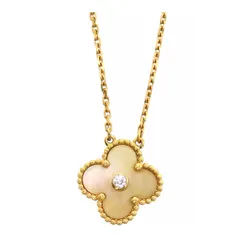 ヴァンクリーフ&アーペル ヴィンテージ アルハンブラ ネックレス 2018年ホリデー限定 Au750 (K18YG) レディース Van Cleef & Arpels【中古】 【ジュエリー】のサムネイル