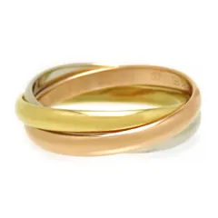 カルティエ トリニティ リング SM #51 B4235151 750 (K18WG K18YG K18PG) レディース CARTIER【中古】 【ジュエリー】のサムネイル