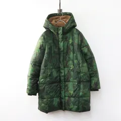 ジュニアサイズ 女性着用可能 デジグアル Desigual カモフラージュ パデッドコート 13/14 ｜グリーン  裏地ボア 中綿【2400015041209】のサムネイル