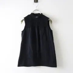 サマンサモスモス Samansa Mos2 SM2 シャーリングノースリカットソー F＼ブラック スタンドカラー プルオーバー【2400015040189】のサムネイル