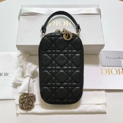 新品未使用 DIOR フォンホルダー カナージュ ラムスキン - メルカリ