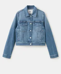 マンゴ レディース アウター ジャケット・ブルゾン デニム MANGO Womens Pockets Denim Jacket Medium Blue ブルーのサムネイル