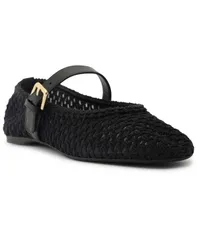 アレッツォ レディース シューズ パンプス Arezzo Womens Abby Woven Ballet Flats Black ブラックのサムネイル