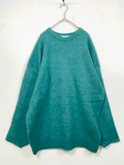 美品 ADRER アドラー プルオーバー 長袖 オーバーサイズ 極上ふわもち ニット セーター sizeS/緑 ■◇ メンズのサムネイル