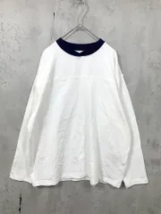 B:MING BEAMS ビームス リンガー フットボール Tシャツ カットソー 白 ■■ メンズのサムネイル
