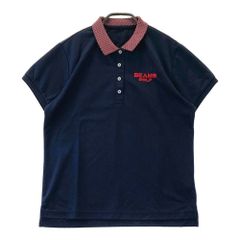 BEAMS GOLF ポロシャツ ネイビー メンズ Mサイズ - メルカリ