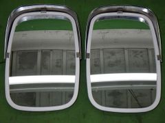 未使用】デコトラ アートステンレス パイロットナンバー枠 中型 橙
