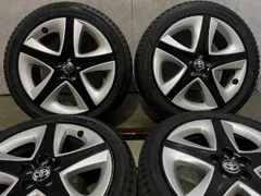 タイヤ走行短め【YOKOHAMA iG80 215/45R17】スタッドレス【トヨタ 50プリウス 純正ホイール 17インチ 7J5HPCD100+50】25年製　(MTE145)のサムネイル