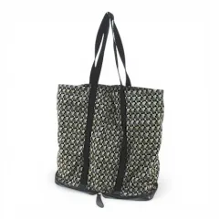 ボッテガヴェネタ BOTTEGA VENETA ポータブルバッグ トート エコ バタフライプリント イントレチャート ブラック 黒系のサムネイル