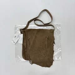 25aw 2025 未使用 VISVIM ビズビム DEERSKIN SHOULDER BAG 0225903003008 ディアスキン ショルダー バッグ SAND サイズ FREE 806-0910のサムネイル