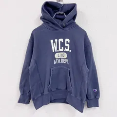 Champion チャンピオン リバースウィーブ スウェットパーカー/フーディー 単色タグ 紺 ネイビー Mサイズ 古着【値引き交渉OK!】のサムネイル