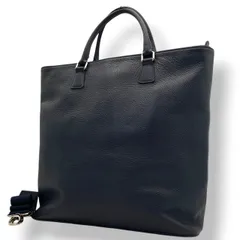 美品 ブルックスブラザーズ Brooks Brothers トートバッグ グレインレザー ビジネストート ネイビー 紺 シルバー金具 牛革 2way 大容量 A4収納 イタリア製 レディース メンズ ビジネスバッグ s12のサムネイル