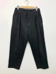 STEVEN ALAN スティーブンアラン カジュアル STRC DRILL 2PLEATED PANTS-BOLD パンツ sizeS/黒 ■■ メンズのサムネイル