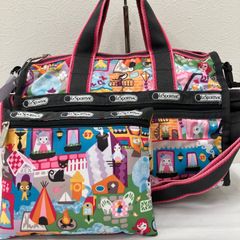LeSportsac×tokidoki ボストンハンドバッグ チッタローザ 街 - メルカリ