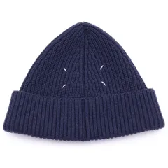 Maison Margiela (メゾンマルジェラ) 21AW 4ステッチ ニットキャップ ビーニー ネイビー S50TC0051のサムネイル