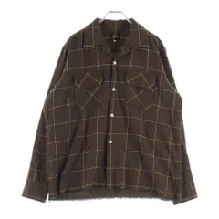Needles (ニードルス) C.O.B. Classic Shirt グラフチェック 長袖シャツ ブラウン HM206のサムネイル