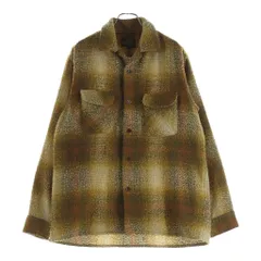 PENDLETON (ペンドルトン) ×Bill Wall Leather ビルウォールレザー シルバーボタン オープンカラー ニット 長袖シャツ ブラウン 4475-7206のサムネイル