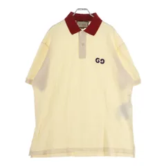 GUCCI (グッチ) GG Embroidery S/S Polo ロゴ刺繍 半袖ポロシャツ