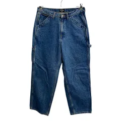 メキシコ製 POLO JEANS Co. RALPH LAUREN デニムパンツ W32 ブルー ポロラルフローレン ジップアップ ペインター ジーンズ 2606-1123のサムネイル