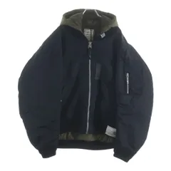 MAISON MIHARAYASUHIRO (メゾンミハラヤスヒロ) HOODED BOMBER JACKET キルティング フード付き ボンバージャケット MA-1 ブラック A15BL062のサムネイル