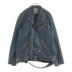 ミハラヤスヒロ ダメージ加工 ダブルライダースジャケット 羊革