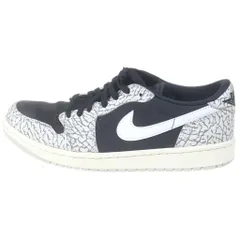 NIKE (ナイキ) AIR JORDAN 1 RETRO LOW OG BLACK CEMENT エアジョーダン1 レトロ ブラックセメント ローカットスニーカー グレー/ブラック US9.5/27.5cm CZ0790-001のサムネイル