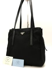 PRADA プラダ ショルダーバッグ 三角ロゴ テスートナイロン×レザー