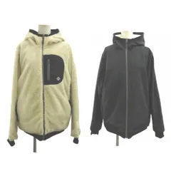 ジムマスター gymmaster リバーシブルボア タスロンフード JKT ジャケット 上着 M 白 オフホワイト アイボリー 黒 ブラック 長袖 アウター G802365 /YU ■GY64のサムネイル