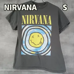 NIRVANA ニルヴァーナ スマイル バンドTシャツ グレー S【オ427】のサムネイル