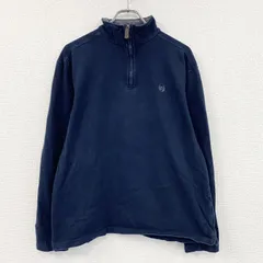 CHAPS　チャップス　ハーフジップスウェット/トレーナー　紺　ネイビー　Lサイズ　古着【値引き交渉OK！】のサムネイル
