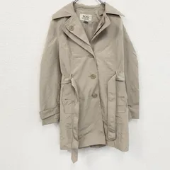 90s～　FOG BY LONDON FOG　ロンドンフォグ　トレンチコート　ヴィンテージ　ベージュ　Sサイズ　古着【値引き交渉OK！】のサムネイル