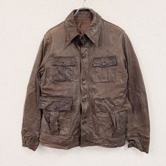 アドルフォドミンゲス ラムレザー M-65 ブラウン 48 L 高級 子羊革