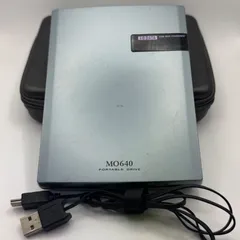 【通電確認済み】I-O DATA ポータブルMOドライブ MOP2-U640P 動作未確認のサムネイル