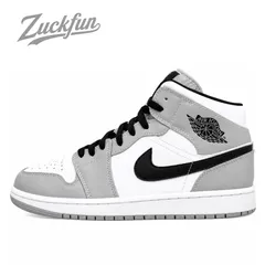 NIKE AIR JORDAN 1 MID " LIGHT SMOKE GREY / WHITE/BLACK " ナイキ エアジョーダン1 ミッド ライトスモークグレー / ホワイト / ブラック 27cm スニーカー U11382のサムネイル